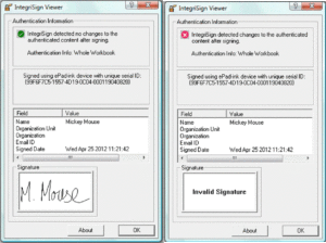 IntegriSign Signature Verification 1