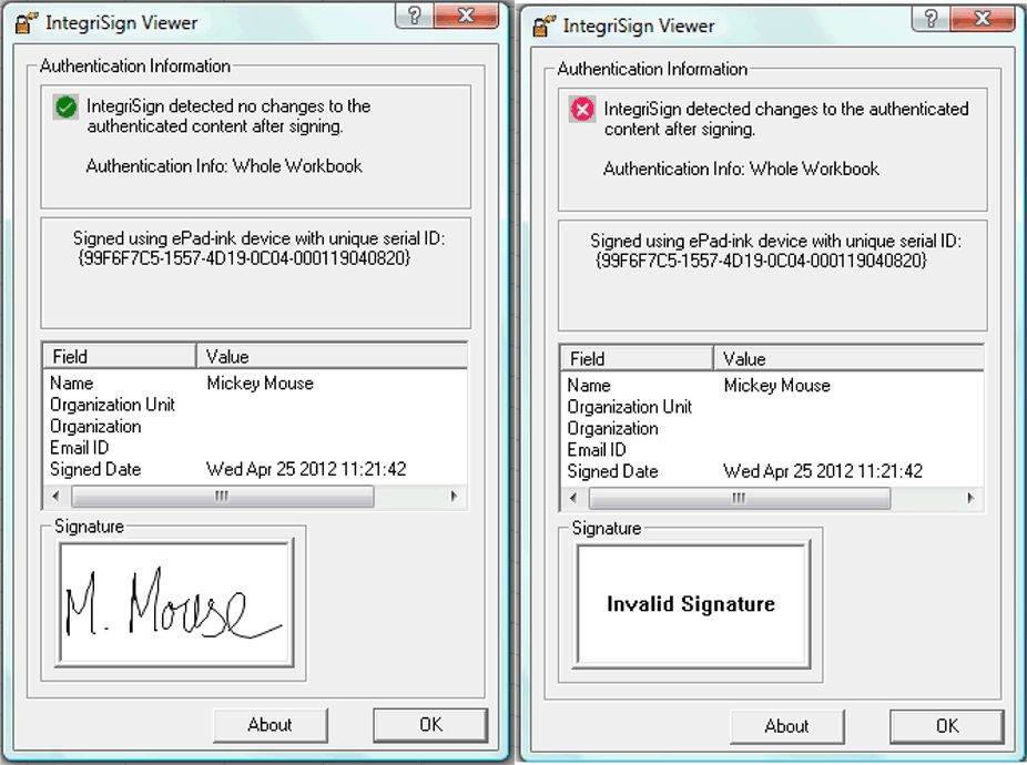 IntegriSign eSignature Verification 1